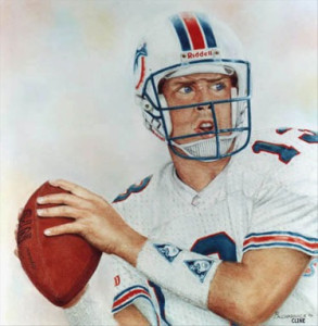 Dolphins Dan Marino original Pastel Painting