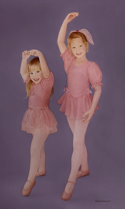 Comissioned Portrait Paintings for Families | L.A. Cline Fine Art