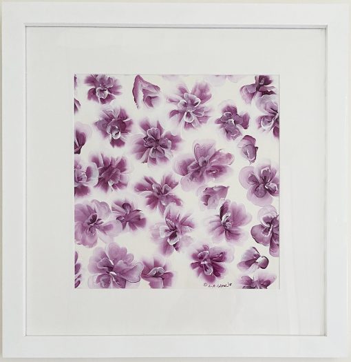 Flower Painting in Purple